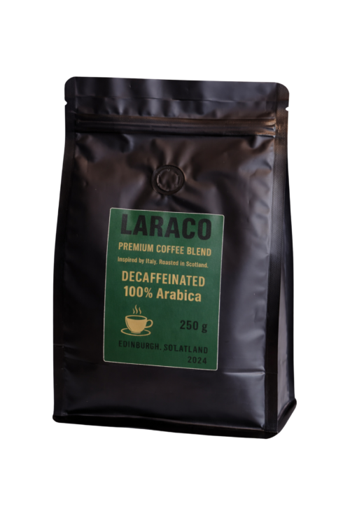 Laraco decaffeinated ground coffee for mchine use 250 g